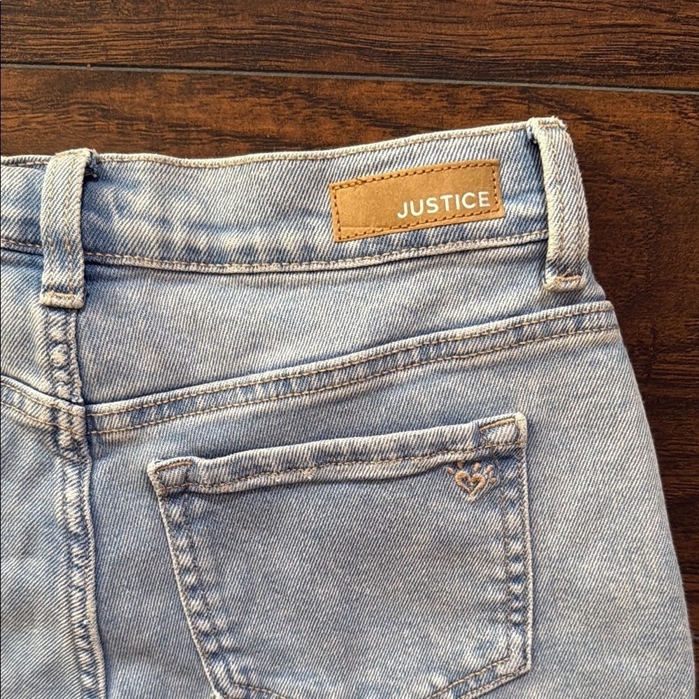 NWT Justice Denim mini mom Jean size 16 (RF10) - Picture 7 of 8